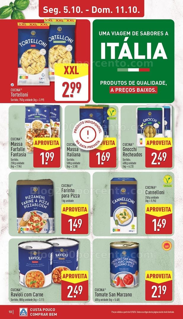 Antevisão Folheto ALDI Sabores do Mundo Promoções de 5 a 11 outubro